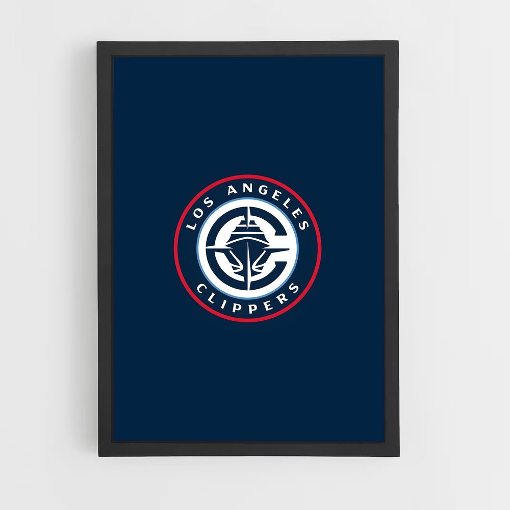 Poster Clippers Nation – affiche Basketball (vue 2)